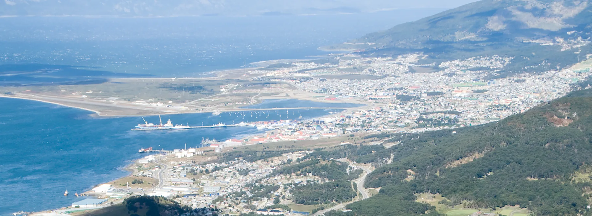 Vista panorámica de la ciudad de Ushuaia