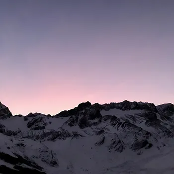 Glaciar Martial Sunset
